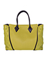 Veau Cachemire Tote W, £1,250, Handbags, Yellow, Leather/Suede, Front view